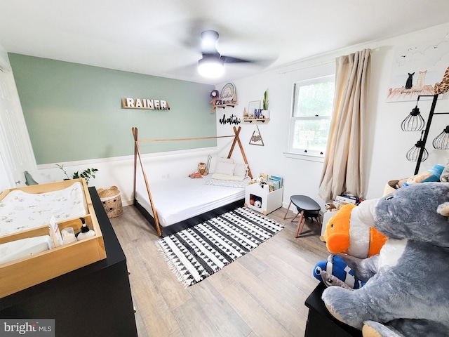 353 Wedgewood Dr, Easton, PA 18045 - bedroom with wood finished floors and ceiling fan