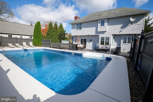 26 Sleigh Run, Reedsville, PA 17084 - view of swimming pool featuring an outdoor hangout area, a fenced backyard, and a patio area
