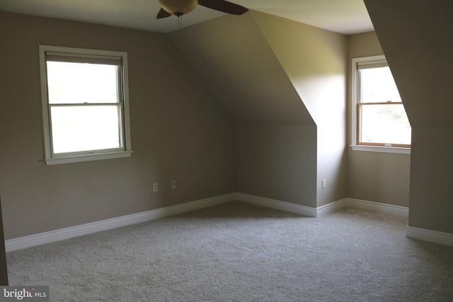6535 Dumeny Rd, Greencastle, PA 17225 - bonus room featuring ceiling fan, carpet flooring, and lofted ceiling