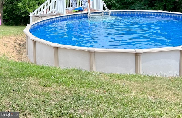 6535 Dumeny Rd, Greencastle, PA 17225 - outdoor pool featuring a yard and a deck