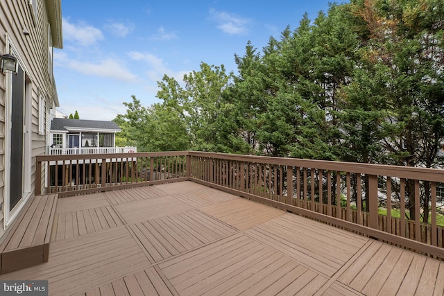 21411 Emerald Dr, Germantown, MD 20876 - view of wooden deck