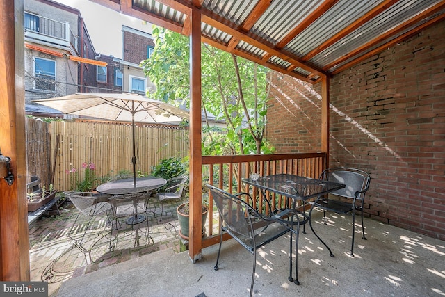 823 N 21st St, Philadelphia, PA 19130 - view of patio / terrace featuring outdoor dining space