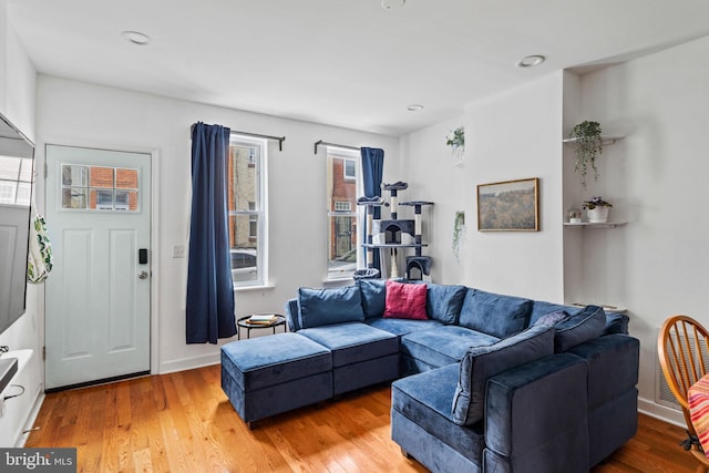 1645 S Carlisle St, Philadelphia, PA 19145 - living room with light wood-type flooring