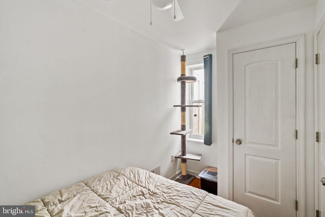 1645 S Carlisle St, Philadelphia, PA 19145 - bedroom with ceiling fan and wood finished floors