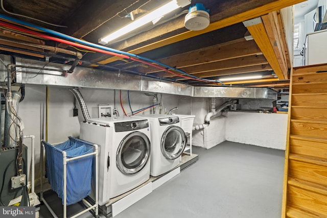 1645 S Carlisle St, Philadelphia, PA 19145 - washroom with independent washer and dryer