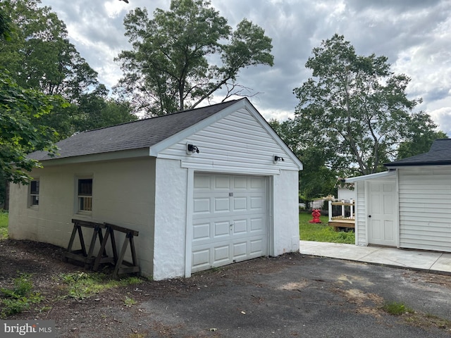 1700 Whiteford Rd, Darlington, MD 21034 - detached garage with asphalt driveway