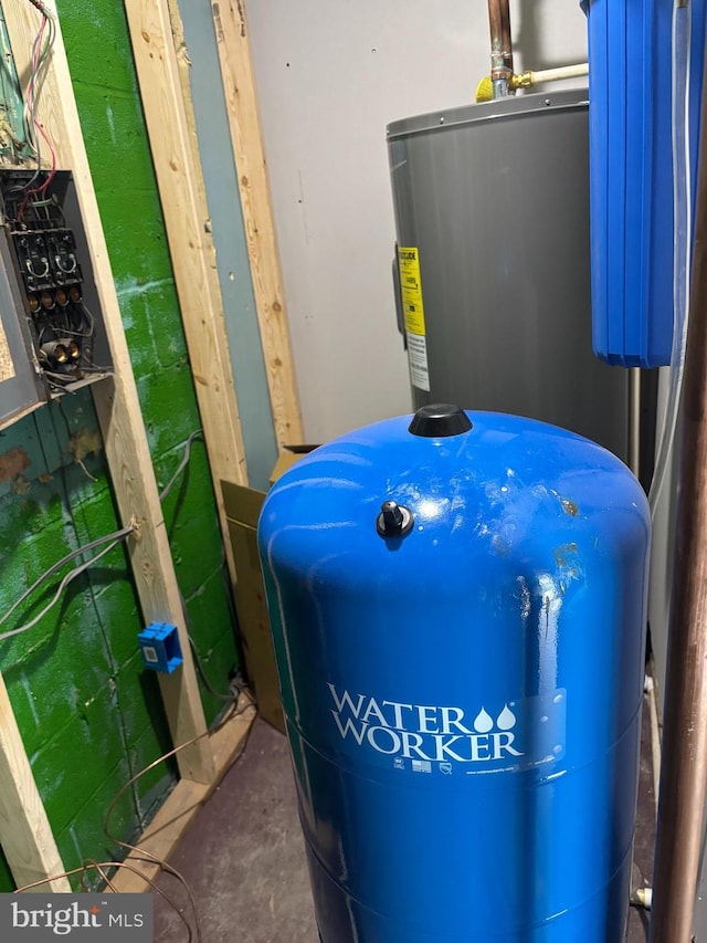 1700 Whiteford Rd, Darlington, MD 21034 - utility room with electric water heater
