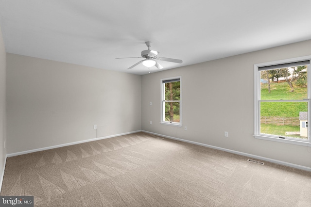 6212 Monroe Ave, Sykesville, MD 21784 - unfurnished room with carpet flooring, healthy amount of natural light, and ceiling fan