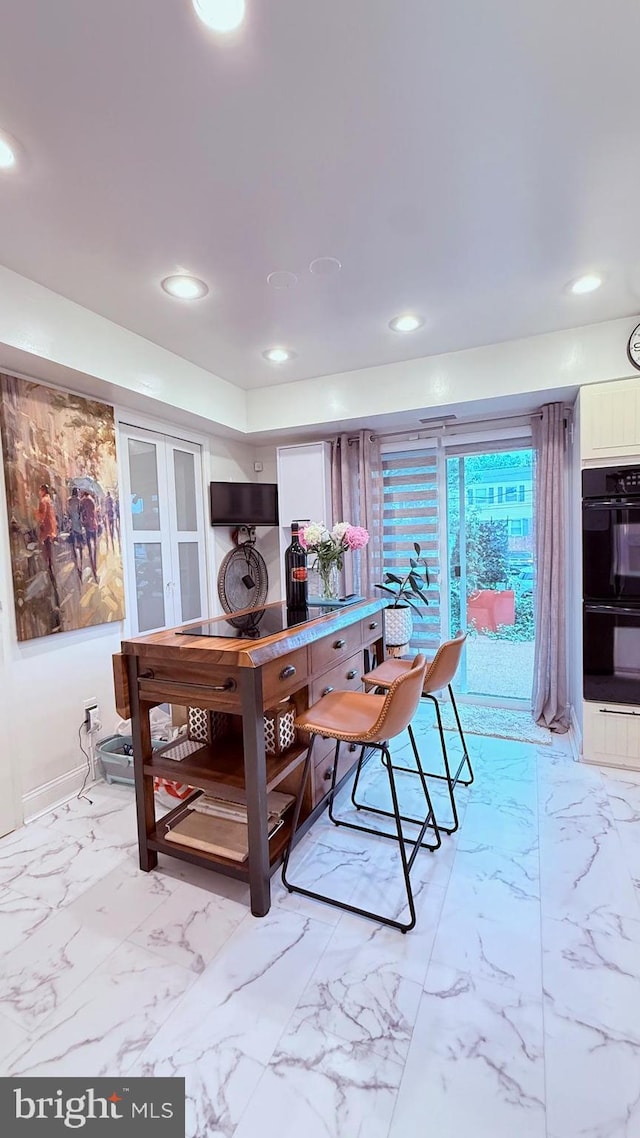 11881 Academy Rd Unit I6, Philadelphia, PA 19154 - dining space featuring light marble finish flooring