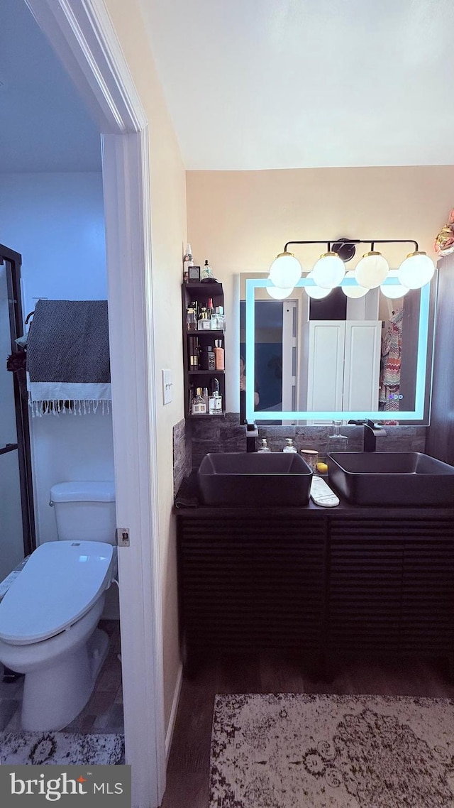 11881 Academy Rd Unit I6, Philadelphia, PA 19154 - bathroom featuring double vanity and toilet
