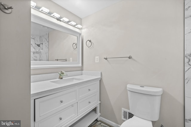 5908 Michael Rd, Waldorf, MD 20601 - bathroom featuring vanity and marble finish floors