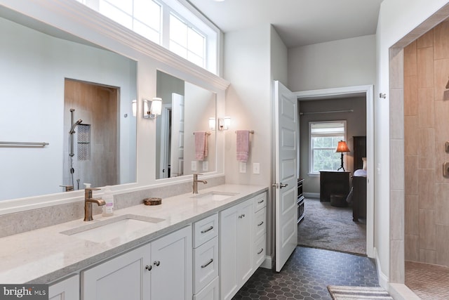 17 Beckleys Cor, Lebanon, PA 17042 - bathroom with double vanity and a tile shower