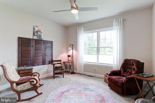 17 Beckleys Cor, Lebanon, PA 17042 - sitting room featuring carpet floors and a ceiling fan