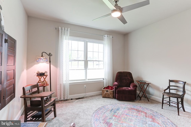 17 Beckleys Cor, Lebanon, PA 17042 - sitting room with carpet floors and a ceiling fan