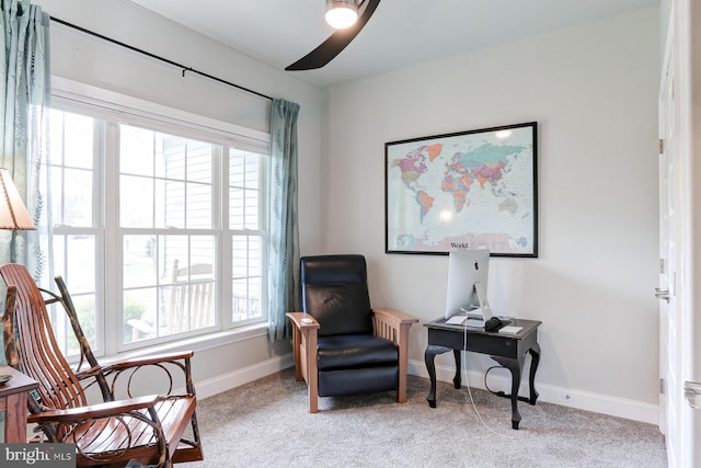 17 Beckleys Cor, Lebanon, PA 17042 - living area featuring carpet, healthy amount of natural light, and a desk