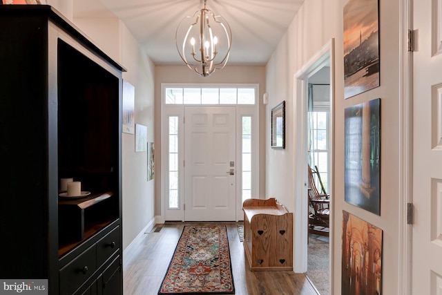 17 Beckleys Cor, Lebanon, PA 17042 - entryway featuring a chandelier and wood finished floors