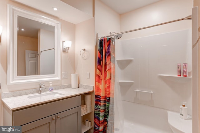 17 Beckleys Cor, Lebanon, PA 17042 - full bathroom with vanity and shower / bath combo with shower curtain