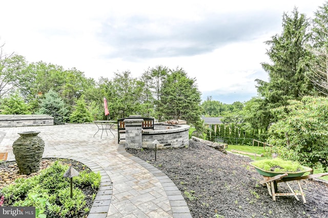 17 Beckleys Cor, Lebanon, PA 17042 - view of patio / terrace with an outdoor fire pit and view of scattered trees