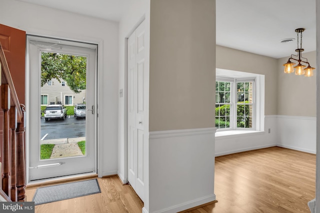 1773 Kings Arms Ct, New Cumberland, PA 17070 - foyer entrance with light wood-style flooring and baseboards