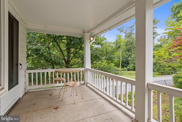 210 S Pennell Rd, Media, PA 19063 - porch featuring view of scattered trees