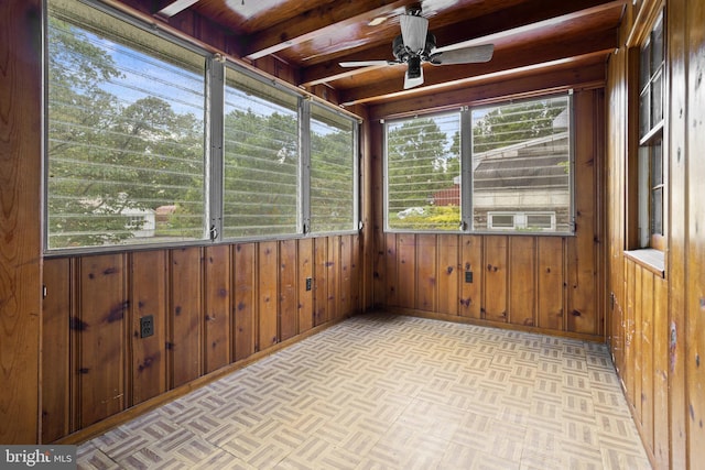 210 S Pennell Rd, Media, PA 19063 - unfurnished sunroom with ceiling fan