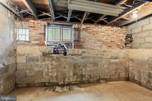 210 S Pennell Rd, Media, PA 19063 - basement featuring concrete block wall