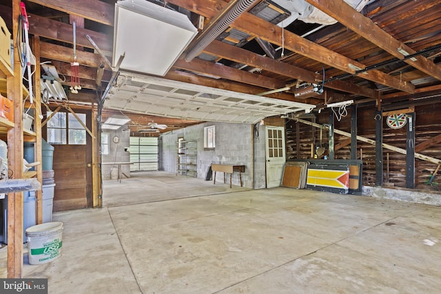 210 S Pennell Rd, Media, PA 19063 - miscellaneous room featuring concrete flooring and a garage