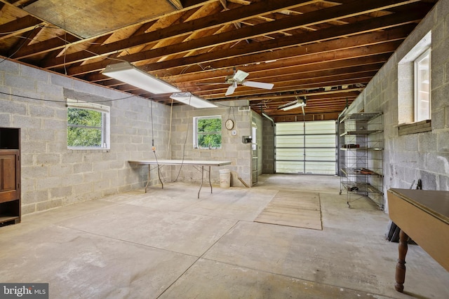 210 S Pennell Rd, Media, PA 19063 - garage with concrete block wall