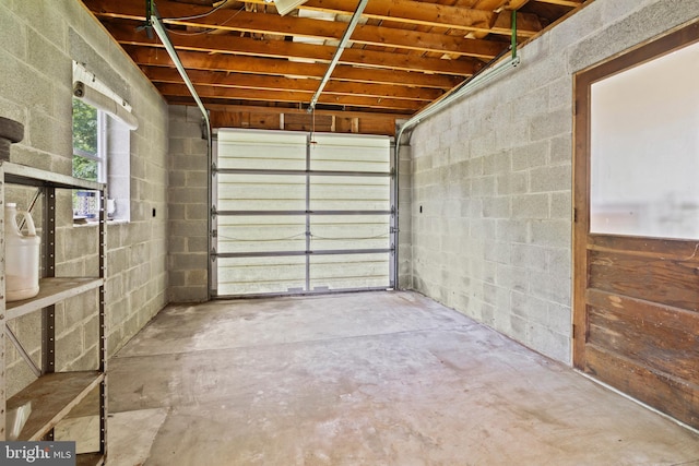 210 S Pennell Rd, Media, PA 19063 - garage featuring concrete block wall