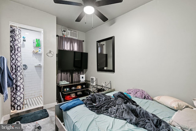 523 W Venango St, Philadelphia, PA 19140 - bedroom with baseboards and ceiling fan