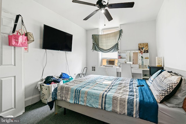 523 W Venango St, Philadelphia, PA 19140 - bedroom featuring carpet floors, cooling unit, and ceiling fan