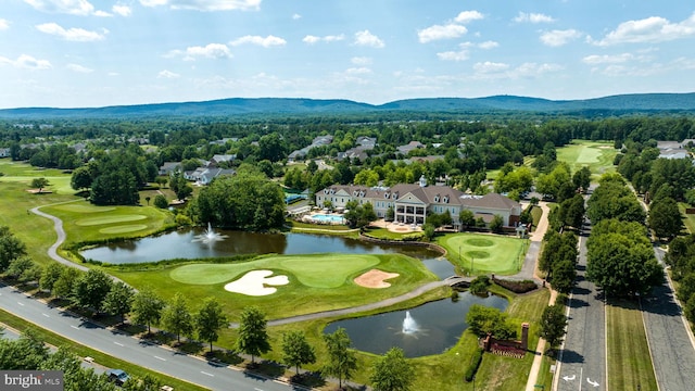 5230 Canyon Creek Way, Haymarket, VA 20169 - drone / aerial view of a water and mountain view and a local golf course