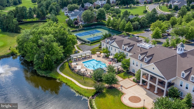 5230 Canyon Creek Way, Haymarket, VA 20169 - aerial perspective of suburban area featuring a large body of water