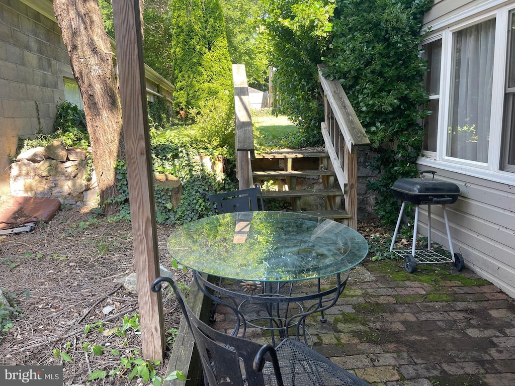 209 S Braddock St, Winchester, VA 22601 - view of patio / terrace featuring area for grilling and outdoor dining area