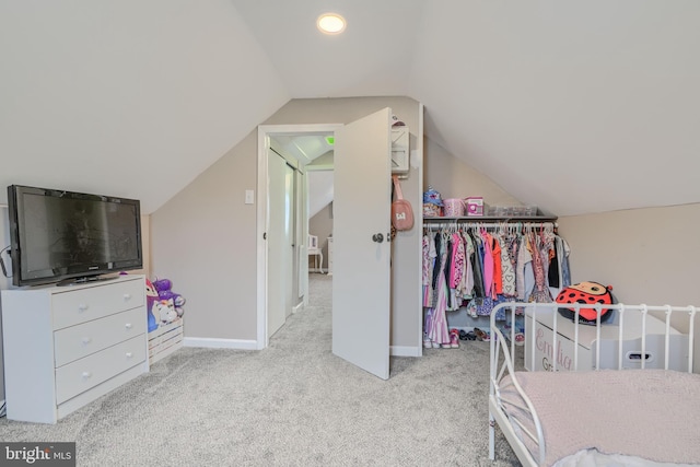46 Avalon Ave, Dundalk, MD 21222 - spacious closet featuring carpet floors and vaulted ceiling