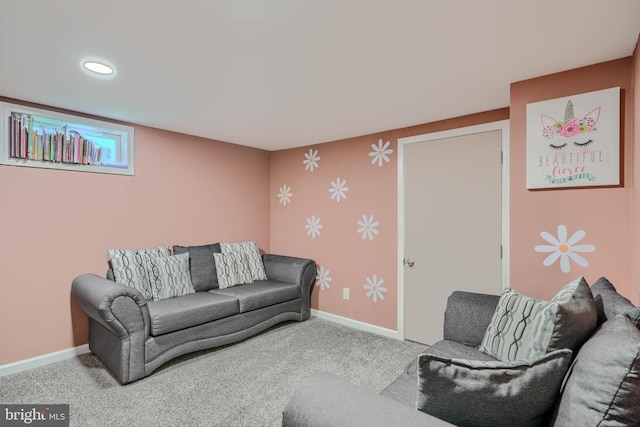 46 Avalon Ave, Dundalk, MD 21222 - living area with carpet flooring and recessed lighting