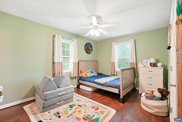 106 Alex Dr, Madison Heights, VA 24572 - bedroom with wood finished floors and a ceiling fan