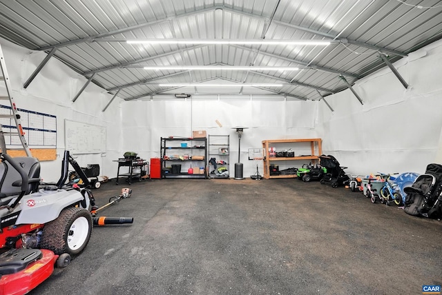 106 Alex Dr, Madison Heights, VA 24572 - garage with metal wall