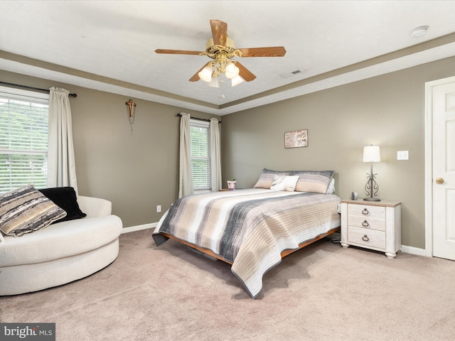 31 Westminster Dr, Front Royal, VA 22630 - bedroom with carpet, ceiling fan, and a tray ceiling
