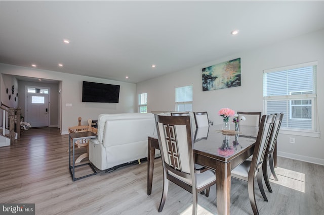 303 Jasper Way, Middletown, DE 19709 - dining room featuring light wood-style floors and recessed lighting