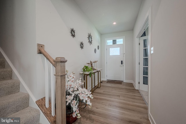 303 Jasper Way, Middletown, DE 19709 - foyer featuring stairs and wood finished floors