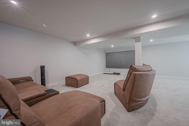 303 Jasper Way, Middletown, DE 19709 - home theater room with light carpet and recessed lighting