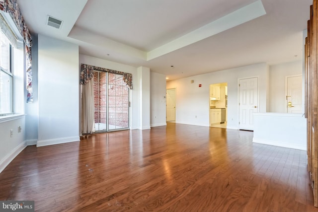 2019 Windrow Dr, Princeton, NJ 08540 - empty room featuring wood finished floors and a tray ceiling
