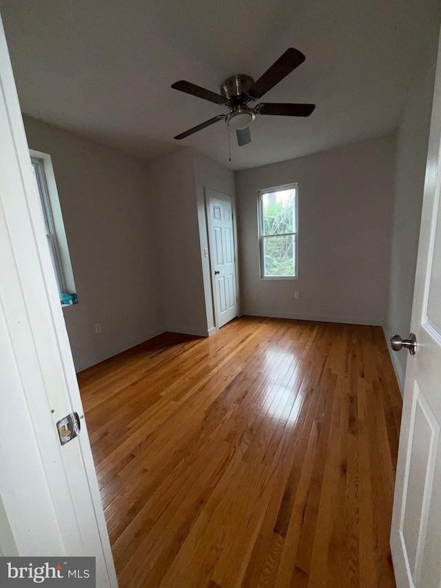3844 N Franklin St, Philadelphia, PA 19140 - spare room featuring wood finished floors and a ceiling fan
