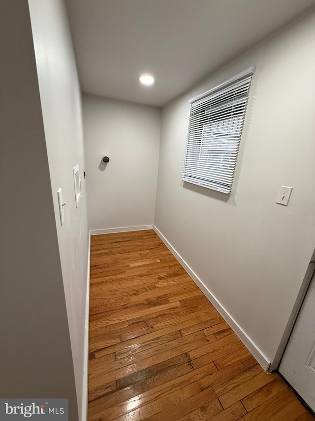 3844 N Franklin St, Philadelphia, PA 19140 - hallway featuring hardwood / wood-style floors and recessed lighting
