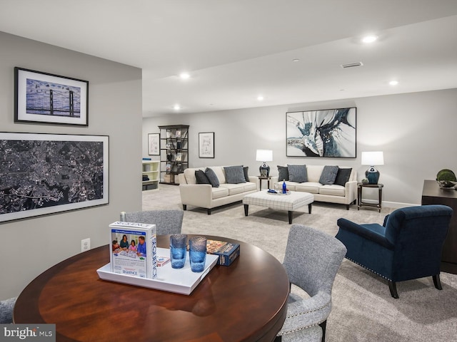 9976 Baker Ln, Ellicott City, MD 21042 - living room with carpet floors and recessed lighting