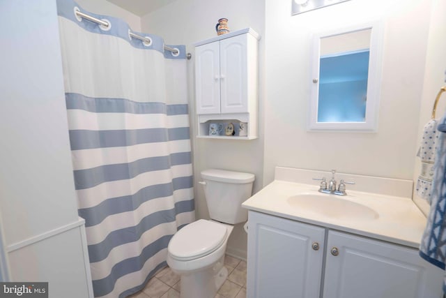 3301 Shellers Bnd Unit 909, State College, PA 16801 - bathroom featuring vanity, tile patterned flooring, and a shower with curtain