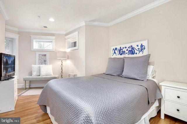 1904 Vermont Ave NW Unit A, Washington, DC 20001 - bedroom featuring crown molding, wood finished floors, and recessed lighting