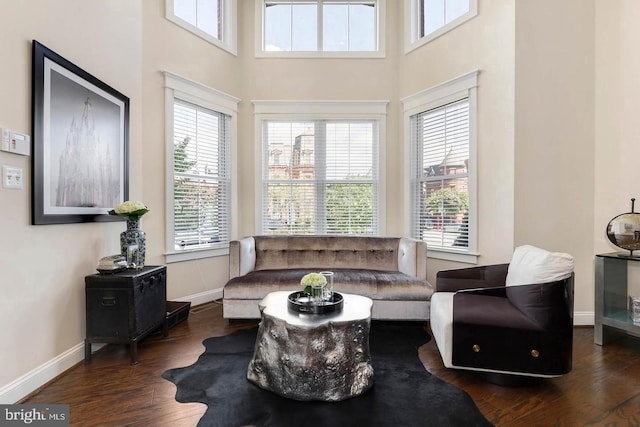1904 Vermont Ave NW Unit A, Washington, DC 20001 - living room with plenty of natural light, wood finished floors, and a towering ceiling