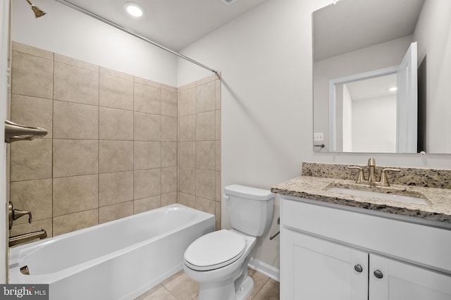620 Mozart Way, Baltimore, MD 21224 - bathroom with vanity, tub / shower combination, and tile patterned flooring